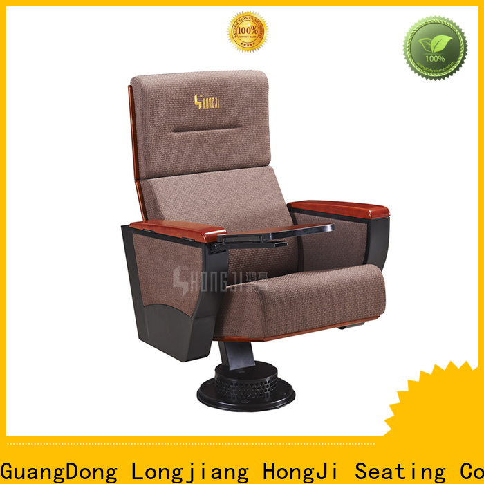 HONGJI excellent soft leather theater chairs factory for office furniture