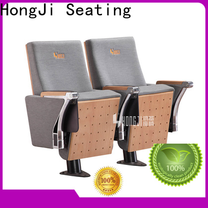 HONGJI elegant red leather theater seats supplier for office furniture