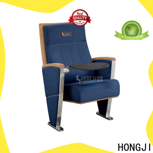 HONGJI black leather theater chairs manufacturer for office furniture