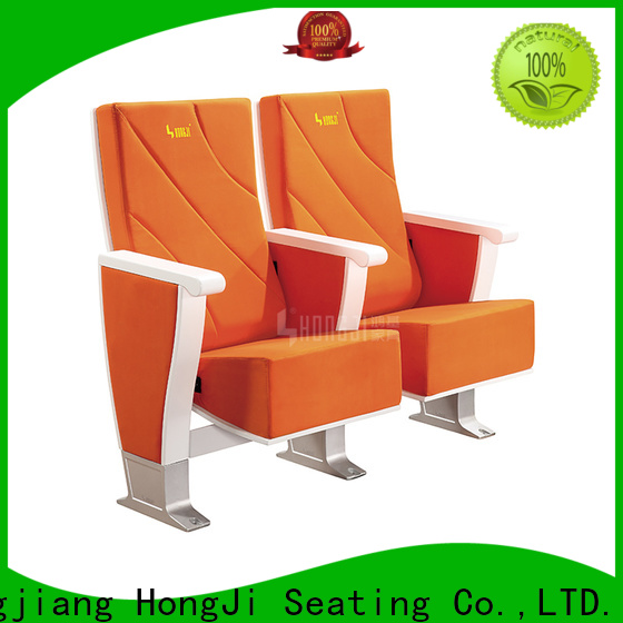 HONGJI excellent black leather theater seats factory for university classroom