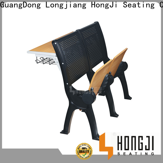 HONGJI ergonomic classroom chair with desk factory for school