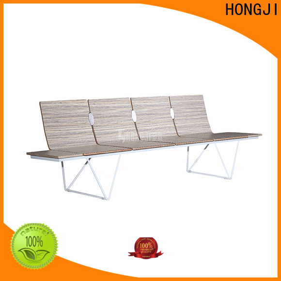 HONGJI h63d3 waiting room bench public seating solution for bank