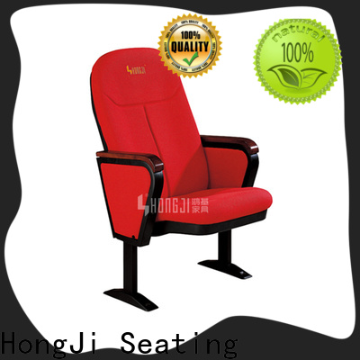 HONGJI red leather theater chairs factory for office furniture