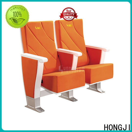 HONGJI elegant black theater chairs supplier for cinema