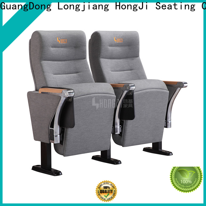 HONGJI unparalleled red leather theater chairs supplier for cinema