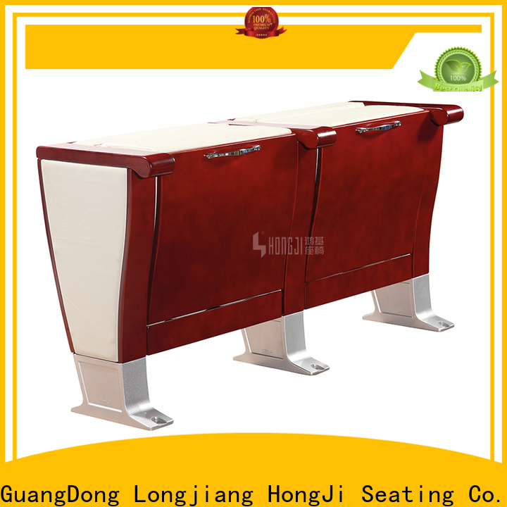 HONGJI unparalleled red leather theater chairs manufacturer for university classroom