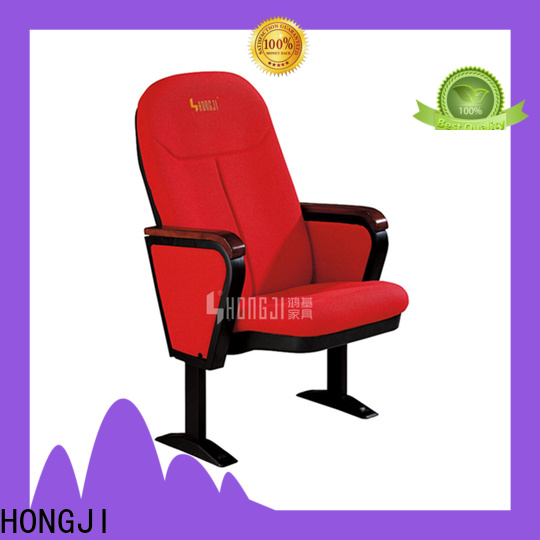 HONGJI newly style stackable auditorium seating supplier for sale