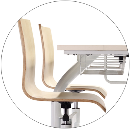 ISO14001 certified school desk chair combo tc002 factory for university-2