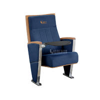 High-grade aluminum auditorium chair public seating with writing tablet HJ9934