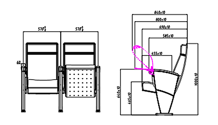 HONGJI commercial theater seating manufacturers manufacturer for sale