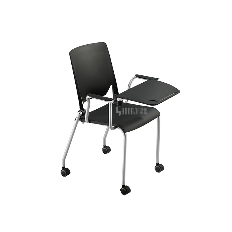 Simple training chair  conference chair with clipboard and  casters GW-D01