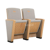 Elegant and concise wooden auditorium chair HJ8005D for auditoriums and opera houses