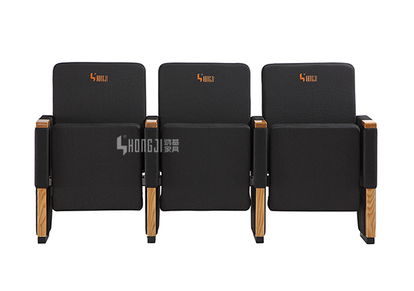 HONGJI real leather theater seating manufacturer for university classroom