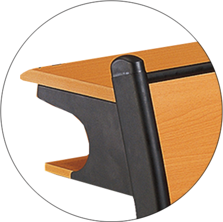 ISO14001 certified school desk and chair set wooden for university