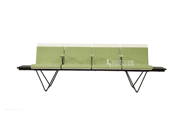 durable in use waiting bench h60e3 public seating solution for hosiptal