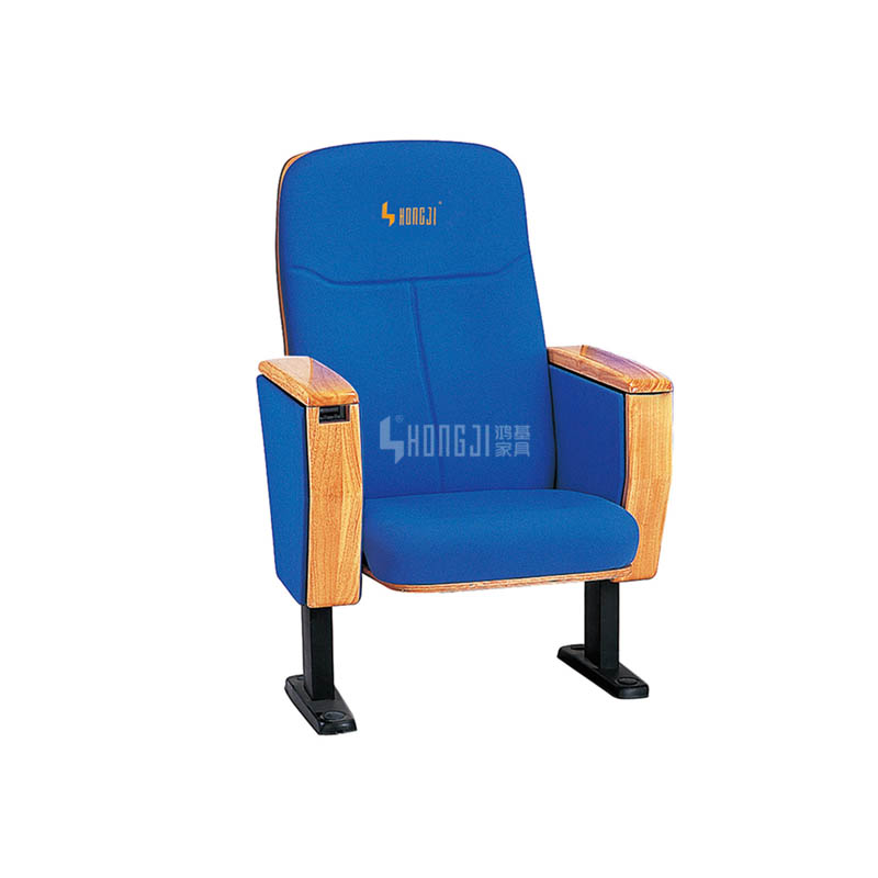 Wooden cover auditorium hall theater type seat with writing tablet HJ18