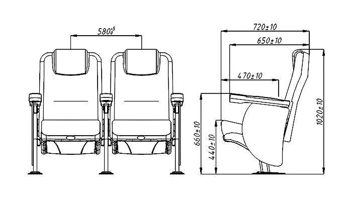 fashionable home theater seating hj815a directly factory price for cinema-1