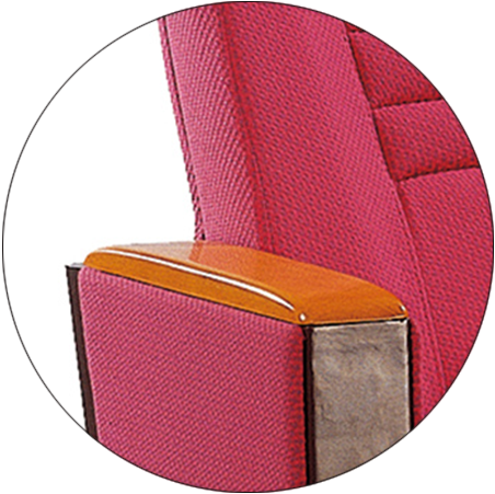 Tip-up Seat Fabric Back Auditorium Chair With Writing Pad HJ58A-3