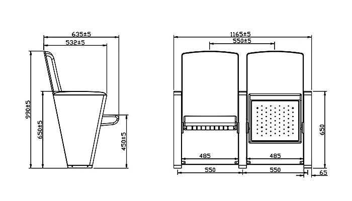 stackable auditorium chairs newly style factory for cinema-1