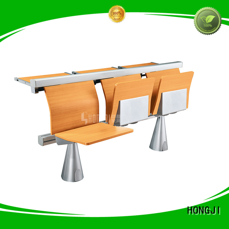 HONGJI ISO14001 certified study desk and chair supplier fpr classroom