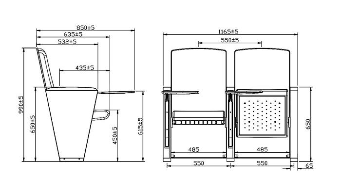 HONGJI unparalleled theatre furniture for sale high-end for student-1