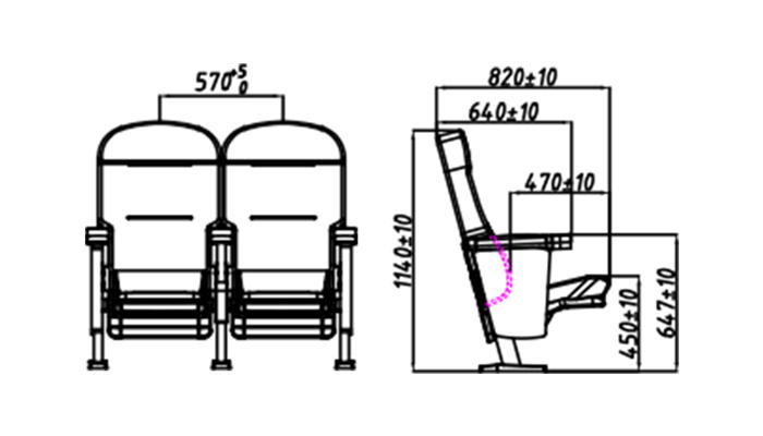 exquisite cinema chairs hj16f factory for importer-1