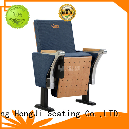 HONGJI unparalleled red leather theater seats supplier for office furniture